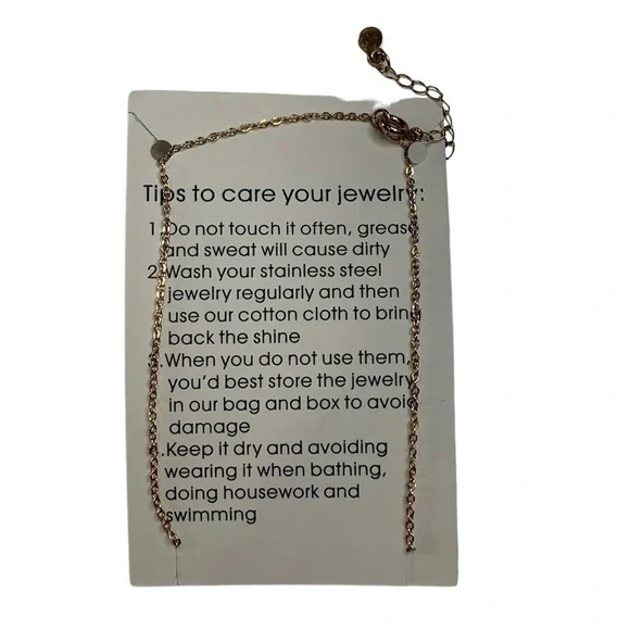 Gold Initial Necklace-14K Gold Plated - Picture 4 of 4